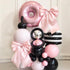 23x11 Inch (3pcs) Big Pink Bow Coquette Room Decor, Satin Bows Large Pastel Pink Bows Birthday Decorations as Crib