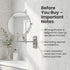 AumVum 8 inch 1X/10X 10X) 360 Wall Mounted Makeup Mirror, Magnifying Double-Sided Wall Mount Shaving Mirror (Close-Up