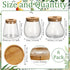 6 3 Beeveer Pcs Plants Propagation Station Separated Desktop Plant Terrarium with Wood Lid and Stand, Sizes Glass
