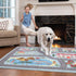 4 6, Extra Large Kids Playroom Rug Play Carpet x Blue Educational Childrens Play Mat, Learning & Have Fun Safely