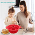 2 PCS Non-stick Fluted Silicone Cake Pans, 8.7 Inch with Sturdy Handle, Perfect Bakeware for Cake, Jello, Gelatin,