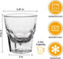 QAPPDA Shot Glass Set | Heavy Base Whiskey Shot Glasses, 4.5oz | Mini Glass Cups for Liqueur, Tequila, Vodka | Set of 20