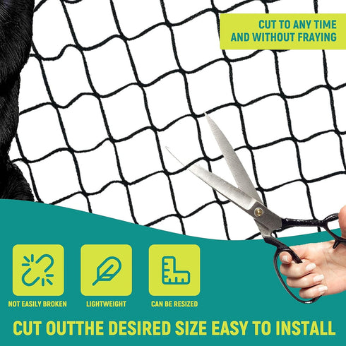 1 (25FT*50FT) Heavy Duty Bird Poultry Netting - Mesh Breathable UV-Resistant Mesh for Garden Chicken Coop Blueberry