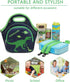 VASCHY Lunch Bag for Kids - Insulated Neoprene Lightweight Lunch Box for Boys and Girls, Dinosaur Design
