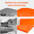 5 STARS UNITED Bed Sheet Straps Set, Adjustable Elastic Fasteners with Metal Clips, Fitted Sheet Clips (4 Pcs White)