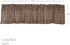 VHC Brands Bingham Star Plaid Valance, Cotton, 16x72 in Black