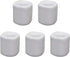 Clarity & Muse 5 Pcs White Ceramic Chime Ritual Spell Candle Holders