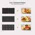 LIVEN Mini Waffle Maker with 3 Shapes Removable Plates, Electric Non-Stick Breakfast Machine, Pink