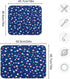 USA Patriotic Stars Dish Drying Mat 18 x 24 Inch Red Blue White Independence Day Tableware Protector for Kitchen