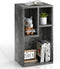 VECELO 3-Cube Open Bookcase, Small Bookshelf with Height Difference Shelves for Most