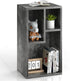 VECELO 3-Cube Open Bookcase, Small Bookshelf with Height Difference Shelves for Most