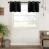 MRTREES Blackout Valance Curtain Kitchen Tiers, Room Darkening Short Cafe Curtains Set (2 Panels, 34x18)