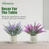 Indoor3-Pack Plant Stand Lifelike Artificial Lavender Artificial Plants Indoor, Nordic Lavender Table