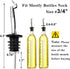 4 Pack 3/4" Oil Pourerswith Flip Top, Olive Oil Dispenser Spout, Oil Spout Liquor Bottle Pourer Spouts, Speed Pour