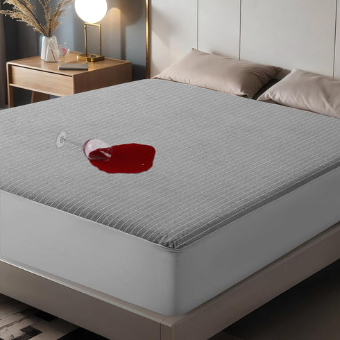 TASTELIFE Waterproof Mattress Protector Queen Size, Premium Breathable Bed Cover with Deep