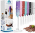 Powerful Handheld Milk Frother, Mini Whisk Drink Mixer for Coffee, With Stand, Cappuccino, Latte, Matcha, Hot Chocolate
