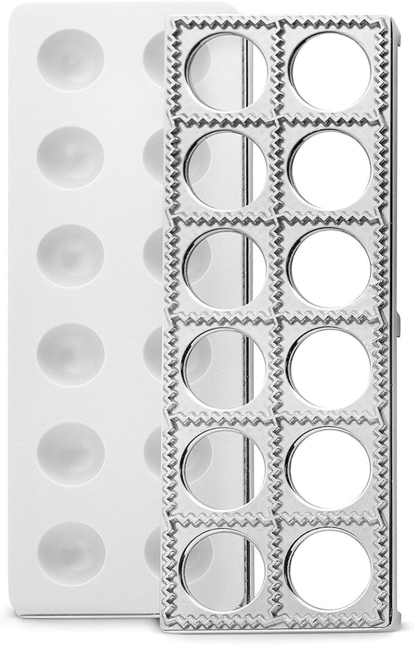 Bellemain Ravioli Maker Press | Pelmeni Mold, Pierogi Press, Pasta Making Kit - Makes 12 Ravioli