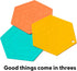 Set of 3 Silicone Trivet Mats, Hot Pads, Potholders for Pots and Pans (Aqua Saltwater)