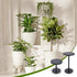 Decivems 12.8-21" 6/8/10" 8/10/12 Inch Adjustable Large Plant Riser for Indoor/Outdoor Pots Universal Plant Stand