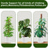 PLANTPOLEX 2 Pack 17 Inch Moss Pole, Monstera Plant Support for Climbing Plants Accessories Indoor, Stackable Moss