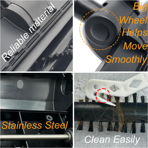 Miele Turbo Brush Head Compatible with Miele Vacuum Cleaners, Easy Pet Hair Removal for Low Carpet and Hard Floors