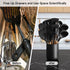 Black Kitchen Utensil Holder for Countertop, Matte Cooking Utensils Holder, Modern Ceramic Crock Easy to Clean for