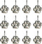 Sunlit Fashion Design Cute Paw Print Polished Shower Curtain Hooks for Dog, Cat, and Bear, Rust Proof Oil Rubbed Metal