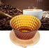 Glass Pour Over Coffee Dripper, Portable Coffee Maker with Reusable Filter, Brown Coffee Pot Accessories