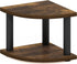Countertop 2-Tier Countertop Furinno Turn-N-Tube Kitchen Organizer, Corner Organizer Shelf, Corner Shelf, for Kitchen