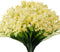 6 Bundles of Yellow Artificial Daffodils Flowers, UV Resistant Faux Plastic Plants for Wedding, Home, Garden, Office