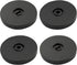 4 Pcs Black 3 Inch Acrylic Lazy Susan Rotating Turntable Organizer, Round Swivel Plate for Kitchen, Table, Cake