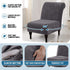Armless Armless H.VERSAILTEX Accent Chair Covers Thick Velvet Chair Slipcovers High Stretch Chair Covers for Living