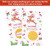 Outus 40 Pieces Christmas Scratch Off Cards Christmas Scratch Off to Win Stickers Party Game Holiday Tickets Xmas
