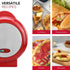 Holstein Housewares Non-Stick Omelet & Frittata Maker, Stainless Steel for 2 Portions, Red