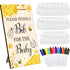 Panitay 43 Pcs Baby Shower Games White Bibs Design, Include Wooden Baby
