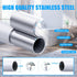 TEECK Adjustable Spring Tension Shower Curtain Rod, 27-76 inch, Never Rust Anti-Slip for Bathroom, Easy to Use, White