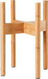 8, 10, 12-inch Plant Stand Indoor - Corner, Table and Floor Planter Holder - Adjustable, Durable Bamboo Wood - Fits Dia