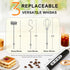 YUSWKO Black Handheld Milk Frother Wand, Rechargeable Electric Whisk with 3 Heads, 3 Speeds for Latte, Cappuccino, Egg