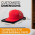 Boxy Concepts Hat Rack for Wall - Pack of 4 Premium Baseball Cap Organizer - Plastic Mountable Display Shelf with 3M