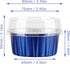EUSOAR 50pcs Cupcake Cups with Lids, 5oz Aluminum Foil Baking Cups for Desserts, 125ml, Royal Blue, 3.34"x2.59"x2.35"