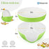 Stargoods Pistachio Bowl, Snack Serving Dish, Double Peanut Bowl with Nut Seeds Shell Candy Storage, Green
