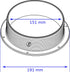 intulon 6-inch Tube Portable AC Air Conditioner/Fan Exhaust Plastic Hose Flange, Off White