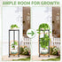 2 KMOTASUO Tier Black Plant Stand Indoor for Large Tall Heavy Duty Planter, Multiple Sturdy Metal Flower Corner Rack
