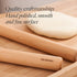 GOBAM Wood Rolling Pin - Medium Dough Roller for Pasta, Cookies, Pizza, 13 x 1.38 Inches