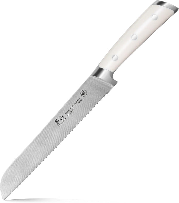 Cangshan S1 Series 59700 German Steel Forged Bread Knife, 8-Inch