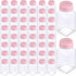 Bokon 48 Pack Glass Salt Shaker Bulk with Stainless Lids 2.7oz Small