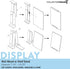 3 Pack, CollectorMount Comic Mount Comic Book Shelf Stand or Wall Mount Display, Invisible and Adjustable