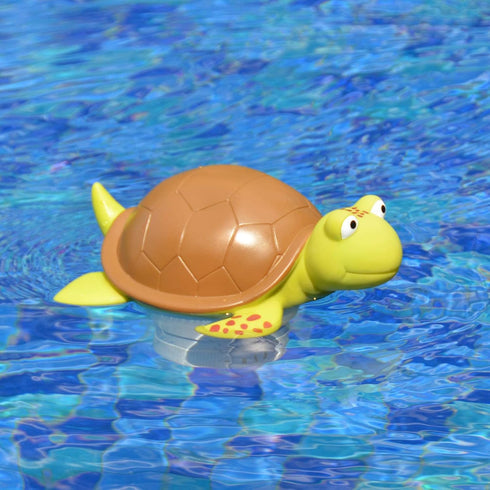 XY-WQ Floating Pool Chlorine Dispenser (Turtle) - Fits 1 and 3 Inch Tablets for Pools, Hot Tub, Spa