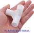 Yardwe 20pcs Tent Joint Canopy Fittings for Parties, Canopy Center Connector, Plastic White Awning