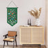 Kunyeah Wall Hanging Brooch Organizer Storage Case - Colorful Canvas Pin Board Stand for Enamel Pins (Green)